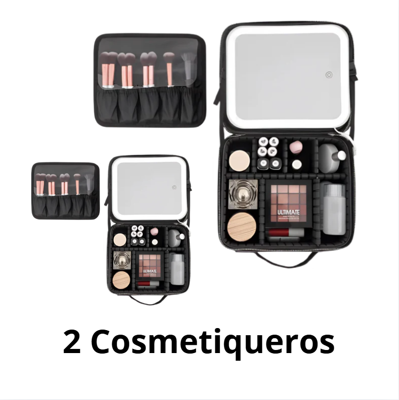 BeautyBox™: Organiza y Maquíllate con LUZ PRO donde sea 💄💡 + ENVIO GRATIS 🚛✨